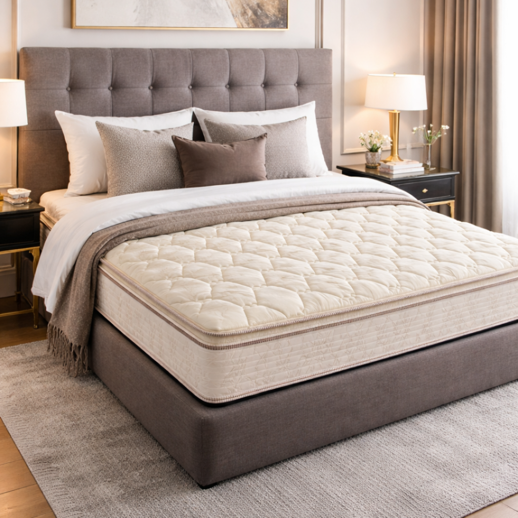 colchon gold jackard queen